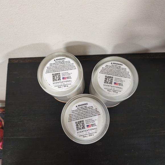 Scentsational Storm Coconut Beeswax Glass Jar 11 Oz Candle x3 - Picture 5 of 5